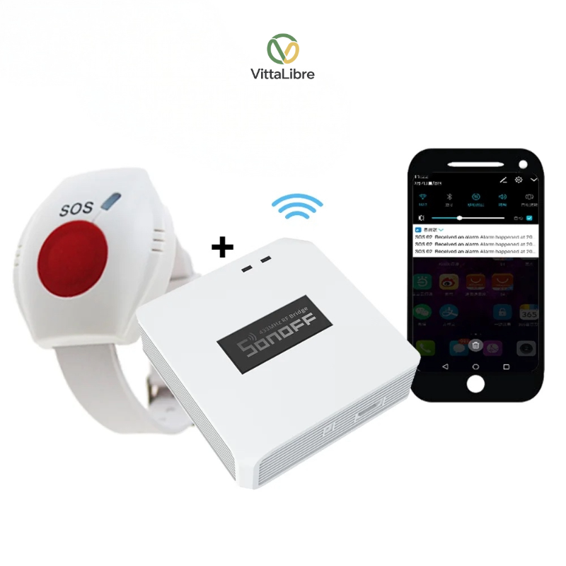 VittaGuard SOS Watch | Reloj de Emergencia con Alerta WiFi